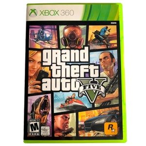 𝅺Xbox 360 Grand Theft Auto V Five With Map